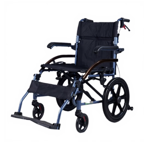 Silla de Ruedas Manual KS de Aleación de Aluminio, Ligera, Plegable, Portátil, con Neumáticos Sólidos, para Asistencia a Personas Mayores - Product Image 1