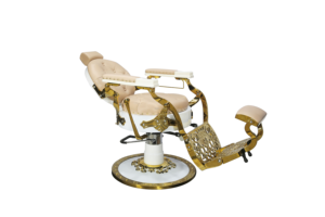 Chaise de barbier électrique antique D avec base en acier inoxydable <span class=keywords><strong>Vibro</strong></span> Massage et support de sèche-cheveux pour meubles de salon pour salons de coiffure - Product Image 3