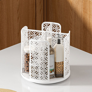 Organisateur <span class=keywords><strong>pivotant</strong></span> moderne en plastique écologique à 360 degrés, type sur pied, pour <span class=keywords><strong>cuisine</strong></span> et salon, rangement d'épices, <span class=keywords><strong>étagère</strong></span>s détachables - Product Image 5