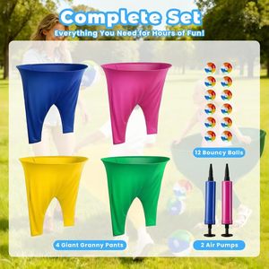 Juego de Lanzamiento de Pelotas Gigantes Unisex para Exteriores, Juego de Patio, Pelotas Rebotantes para Reuniones Familiares, Días de Campo, Caja de Colores - Product Image 5