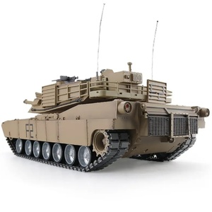 HengLong 3918-1 PRO M1A2 Abrams Char d'assaut RC télécommandé 1/16 avec chenilles métalliques, moteurs d'entraînement, roues d'entraînement, fumée et tir de billes TK 7.0 BB Heng Long - Product Image 2