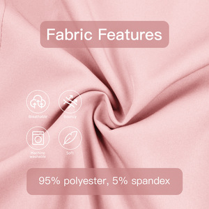 Unisex Scrub Set Short Sleeve Stand Collar Zipper Moisture Wicking Hospital Uniforms For Nurses And Medical Staff - Product Image 2