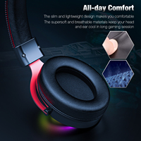 Casque de jeu Onikuma New X10 Cool RGB LED avec grille métallique, best-seller