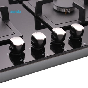 Fornello a Gas Incasso Xunda Factory Bestseller a 5 Fuochi con Pannello di Sicurezza Temperato e Supporti in Ghisa per Padelle - Product Image 5