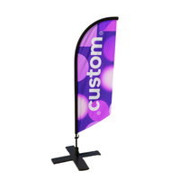 Drapeaux de plage synchronisés imprimés UV, personnalisés, pour promotion extérieure – Offre spéciale