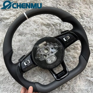 <span class=keywords><strong>Volante</strong></span> de Cuero y Fibra de Carbono Personalizado para VW Volkswagen Passat B8 R Polo GTD GTE Jetta Golf MK5677.5 GTI <span class=keywords><strong>Precio</strong></span> de Fábrica - Product Image 2