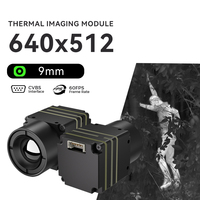 Kamera Pencitraan Termal WINBIG 640x512 Output Analog CVBS Panjang Fokus 9.1mm Modul Kamera Termal Inframerah Tanpa Pendingin untuk Keamanan