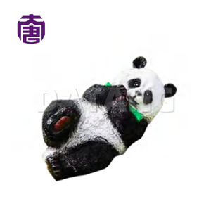 Lumière LED en fibre de verre 3D en forme de panda, adaptée à la décoration de jardin en extérieur, à l'éclairage paysager de parc et à la décoration de cour - Product Image 2