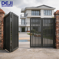 Porte coulissante automatique rétractable à double battant, porte pliante en aluminium avec cadre en ardoise, porte bi-pliante