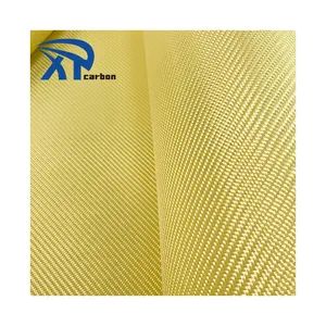 Resistencia a la corrosión 3000D420g rollo de kevlars tela amarilla ignífuga tela de punto tela de aramida