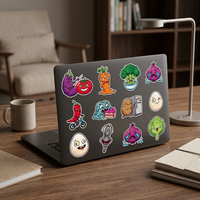 Autocollants personnalisés de fruits de dessin animé, ensemble d'autocollants d'animaux personnalisés, étiquettes décoratives imperméables pour journalisation, impression vinyle