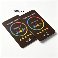 Tarjeta NFC de PVC con Diseño Personalizado, Tarjeta de Reseñas de Google, Tarjeta NFC para Reseñas de Google