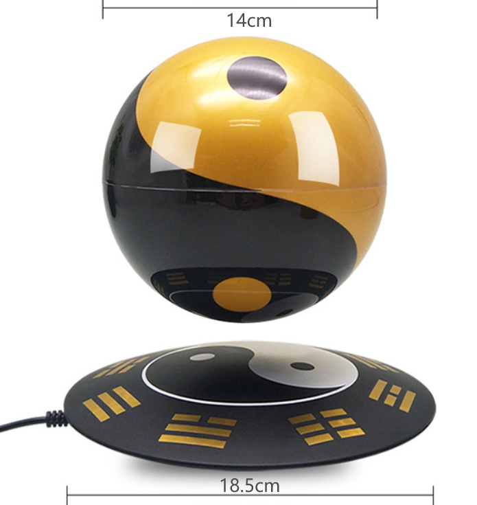 ฐานลูกบอลไทชิแบบลอยสีดำ