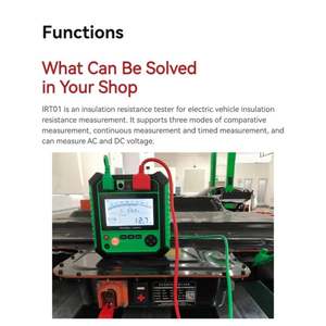 SmartSafe IRT01 Alat Pengukur Resistensi Isolasi Alarm Cerdas Mati Otomatis-Alat Diagnostik Penting untuk Kendaraan - Product Image 3
