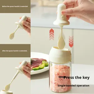 AnKou ชุดกล่องแก้วใส่เครื่องปรุงแบบยั่งยืนพร้อมกล่องใส่น้ำตาลผงชูรสและขวดเครื่องปรุง-เครื่องล้างจานและเตาอบที่ปลอดภัยของใช้ในครัวเรือน - Product Image 2