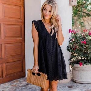 Dropshipping groothandel damesmode zomer 2027 lange jurk met spaghettibandjes, chiffon, natuurlijke taille, kreukvrij, V-hals - Product Image 1