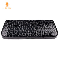 Ensemble de pochettes pour lunettes de soleil en cuir PU mat vintage |   Étui à lunettes avec fermeture à bouton pression et chiffon de nettoyage, logo personnalisé