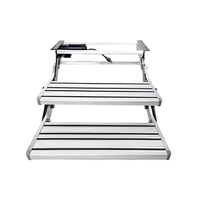 Marchepied électrique RV JDA à double couche en alliage d'aluminium pliable pour camping-car, caravane, remorque, antidérapant, accessoire RV