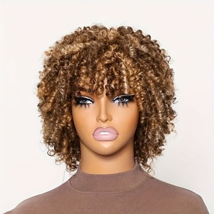 Rauw Maagdelijk Haar Bob Korte Krul Haar Pruiken <span class=keywords><strong>Pixie</strong></span> Gesneden 100% Braziliaanse Menselijk Haar Pruiken Glueless Machines Maken Pruiken Voor Zwarte Vrouwen - Product Image 3