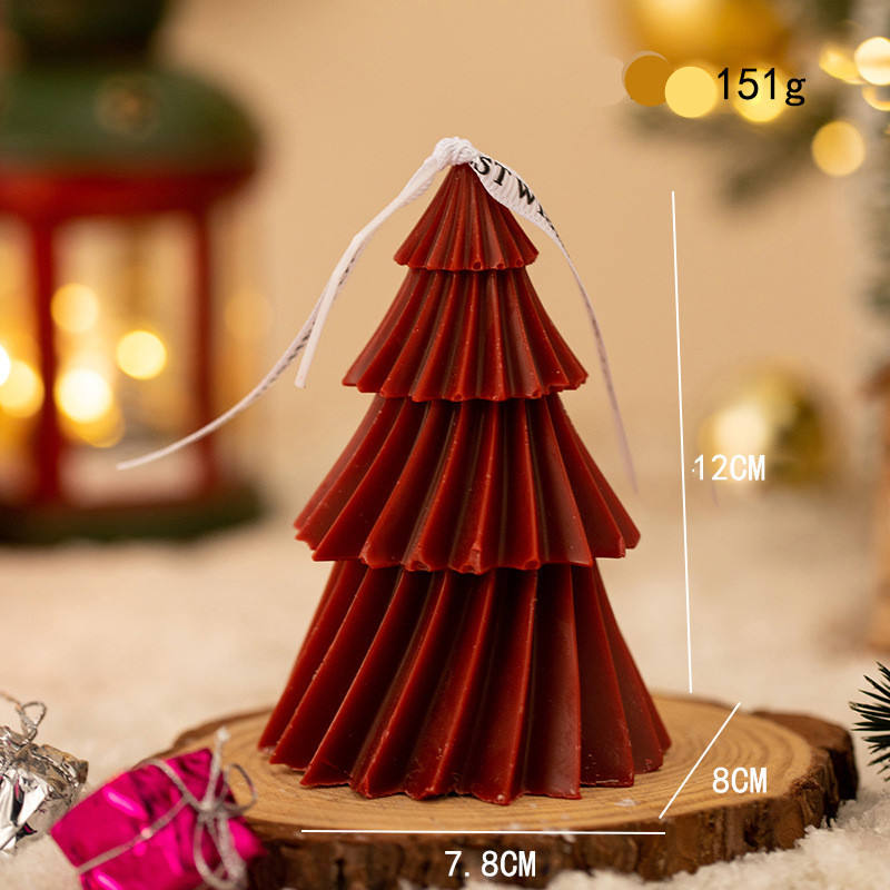 เกลียวสีแดงเข้มต้นคริสต์มาสขนาดใหญ่