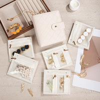 Nouvelle Pochette de Rangement Pliante pour Bijoux de Voyage, Colliers en Or, Carnet de Notes avec Compartiment