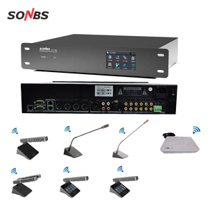 El mejor sistema de videoconferencia inalámbrico Televic de 360 grados Precio todo en uno con función de votación Zoom de seguimiento de cámara de 360 grados - Product Image 3