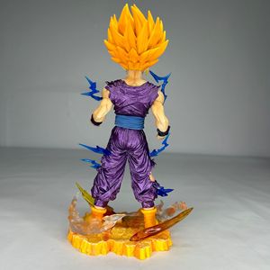 Figura de <span class=keywords><strong>Gohan</strong></span> <span class=keywords><strong>Super</strong></span> <span class=keywords><strong>Saiyan</strong></span> <span class=keywords><strong>2</strong></span> de DBZ, 25 cm, Modelo con Daños de Batalla, Base con Efecto de Rayo, Estatua de Anime de PVC, Juguete Coleccionable - Product Image 3