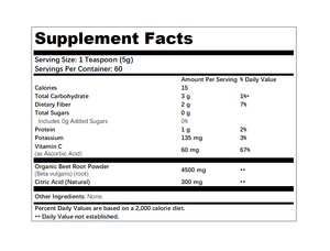 <span class=keywords><strong>Polvo</strong></span> de Superalimento de Remolacha Pura OEM, 4500 mg por Porción, con Vitamina C para <span class=keywords><strong>Beneficios</strong></span> Mejorados, 300 g - Product Image 5