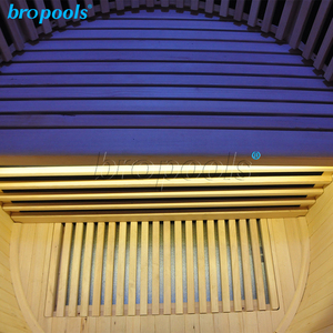 Mới hồng ngoại phòng tắm hơi hemlock với bảng điều khiển cảm ứng trong nhà hemlock phòng tắm hơi - Product Image 6