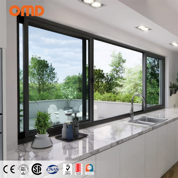 Six Track Kitchen Sliding Window With Thin Frame Impact Windows Sliding ...