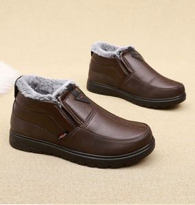 2022 Winter New Men's Cotton Shoes Warm Elderly Non-slip Cotton <b>Boots</b> - Product Image 6