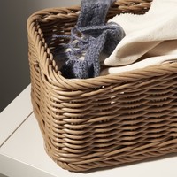 Handgeweven rotan mand in moderne stijl, van natuurlijk materiaal, voor brood, fruit en groenten