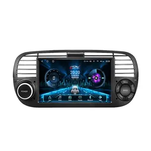 Reproductor de DVD para Auto Android para <span class=keywords><strong>Fiat</strong></span> <span class=keywords><strong>500</strong></span>, Color Blanco/Negro, Sistema de Audio Multimedia para Auto, Radio Estéreo, Unidad Principal, Navegación <span class=keywords><strong>GPS</strong></span> - Product Image 1