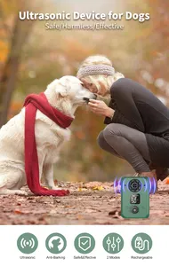 TIZE Dispositivos de disuasión de ladridos de perros ultrasónicos mejorados Ayudas de entrenamiento para malos comportamientos al aire libre