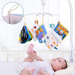 Libros 3D Touch and Feel para bebés de 0-12 meses personalizados con muñeco Dino, regalo de Navidad para recién nacidos, libros de tela para bebés, Juguetes - Product Image 6