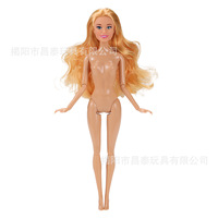 30cm 11-Gelenkige Nackte Puppe mit Beweglichen Gelenken, Blanko-Mannequin-Puppe Spielzeug für Mädchen