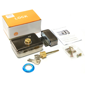 יצרני מנעולי בקרת גישה פליז פצ'דורה אלקטריקה מנעול חישוק חשמלי עם צילינדר כפול מנעול שער ראשי - Product Image 2