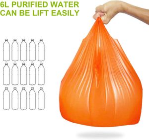 ถุงใส่เสื้อยืดแบบ PE มีก้นข้าง ปิดผนึกด้วยความร้อน ย่อยสลายได้ทางชีวภาพ พร้อมหูหิ้ว จำนวนมาก สำหรับการช็อปปิ้งและร้านอาหาร - Product Image 3