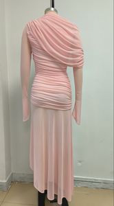 LS2697 moda düzensiz kesme kızlar doğum günü kıyafeti prenses uzun kollu kadınlar akşam elbise kokteyl balo elbise - Product Image 4