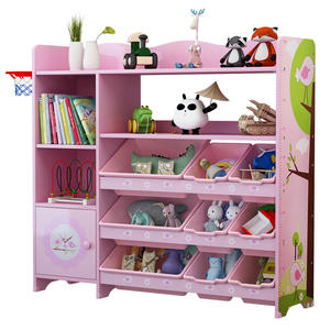 Estantería de madera para niños, armario para niños, estante de almacenamiento de juguetes, muebles de dormitorio - Product Image 1