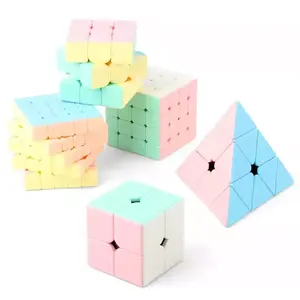 Macaron Cube three-order magic cube Professional game pink cube plastic decompression Educational Toys For Kids