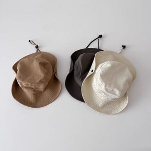 Chapeaux de <span class=keywords><strong>soleil</strong></span> pour enfants, élèves, voyages, <span class=keywords><strong>camping</strong></span>, randonnée, activités de plein air, chapeaux de <span class=keywords><strong>soleil</strong></span> à large bord avec cordon de serrage - Product Image 3
