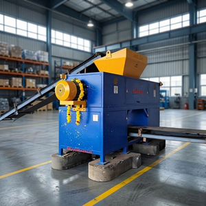 Industrial MSW Waste <b>Shredder</b> Machine Double Shaft 1000 Kg/Hr Semi Automatic <b>Heavy</b> <b>Duty</b> Plastic Recycling and Processing System - Product Image 1
