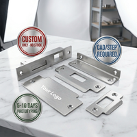 Kit de Placa Frontal y Placa de Impacto para Cerradura de Puerta de Acero Inoxidable Personalizado, Ensamblaje de Chapa Metálica Doblada para OEM de Ferretería de Alto Volumen