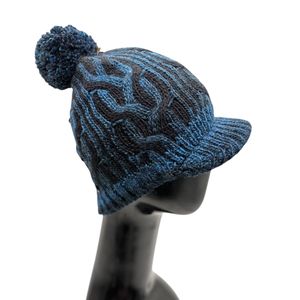 หมวกบีนนี่ถักลายเคเบิ้ล ผลิตในไต้หวัน ผสมอะคริลิก 75% ขนสัตว์ 25% พร้อมพู่ POM POM อุปกรณ์เสริมสำหรับเล่นสกีสำหรับผู้ใหญ่ สำหรับส่งออก - Product Image 1