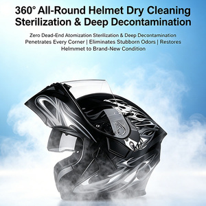 Machine à laver les casques <span class=keywords><strong>de</strong></span> moto, nettoyeur à sec pour casque <span class=keywords><strong>de</strong></span> moto avec élimination des odeurs <span class=keywords><strong>de</strong></span> fumée et séchage rapide à l'air chaud - Product Image 5
