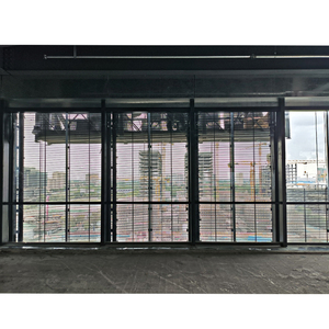 P3.9 p7.8 P5.2 p10.4 p10.6 RGB quảng cáo kính cửa sổ ngoài trời không thấm nước trong suốt lưới hiển thị LED lưới tản nhiệt màn hình - Product Image 5