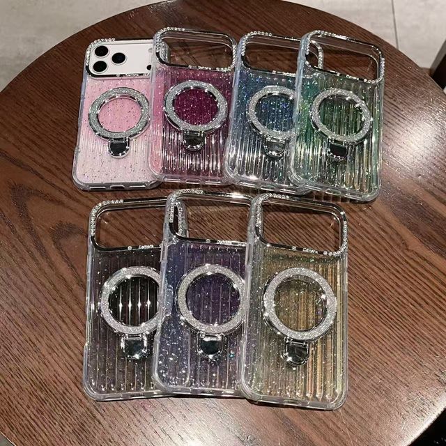 Butterfly Pearl Mirror Phone Case Exquisite Chain case Women's Fashion Luxury Phone Cover for iphone