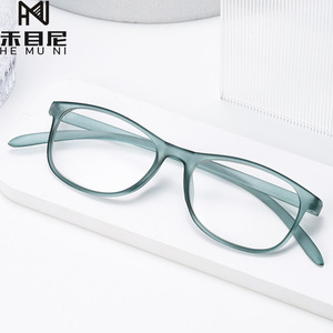 T22最新コンピューターアンチブルーライトレトロ正方形光学フレーム女性眼鏡男性眼鏡デザイン読書メガネ - Product Image 1