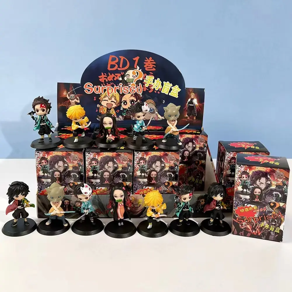 Ingrosso Anime Action figure a sorpresa scatola cieca statuetta giocattolo portachiavi Narutos un pezzo cieco scatola gioco